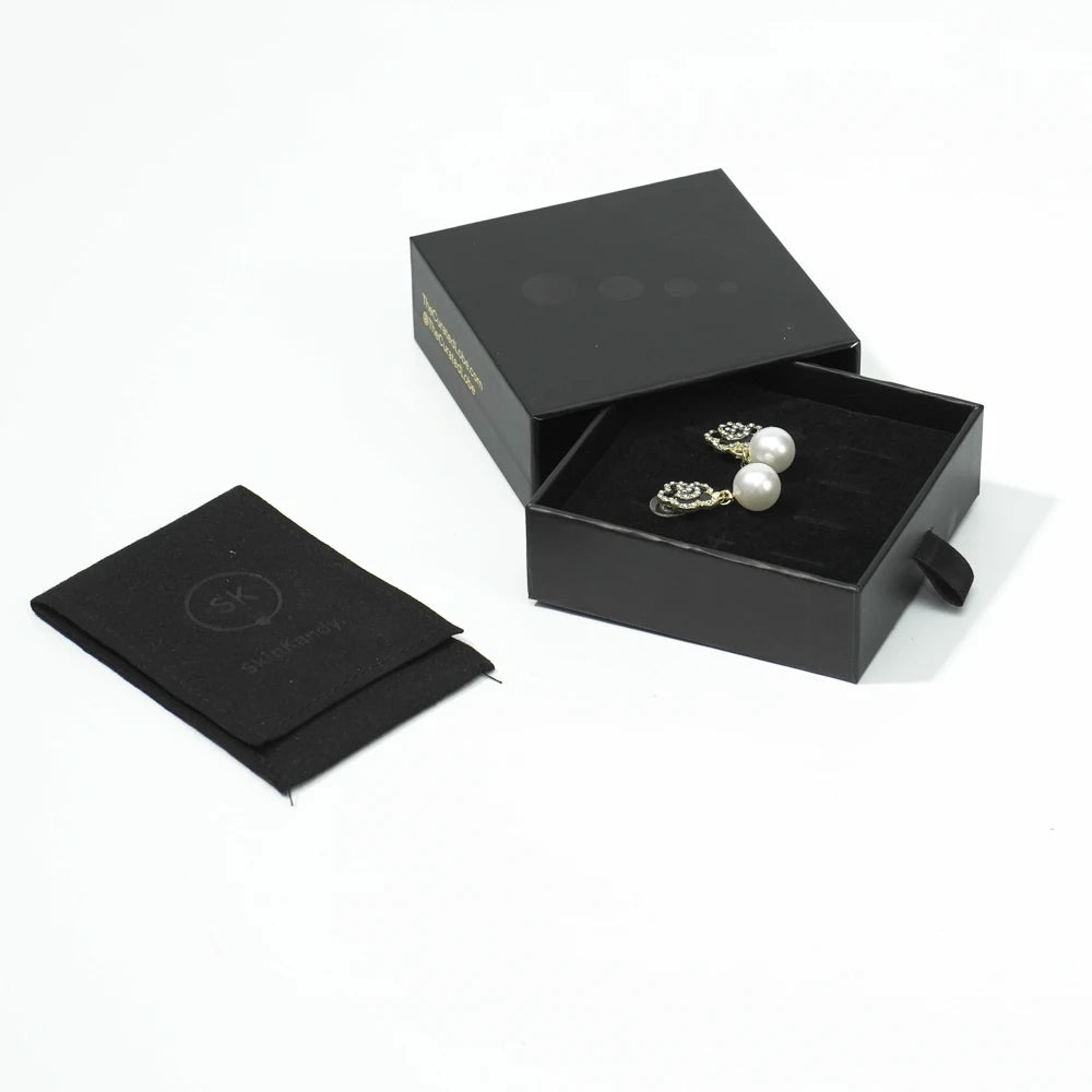 Custom Jewelry Packaging Boxes with Logo — Eco-Friendly Drawer & Magnetic Closure