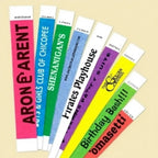 Custom Tyvek Wristbands 100 MOQ | Waterproof Logo Printed Event Bracelets for Festivals & Promotions | Bulk Wholesale