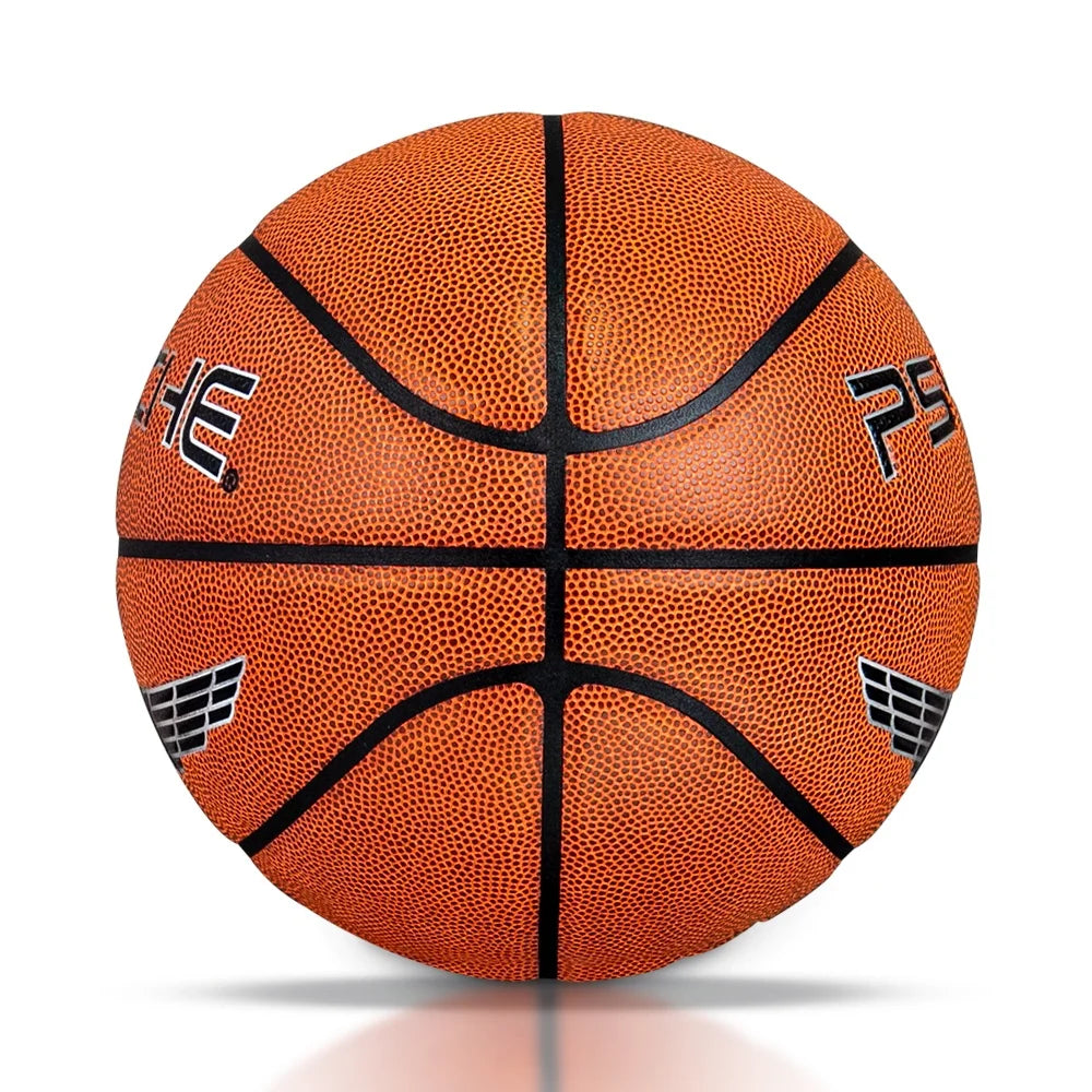 Custom PU Leather Basketballs: 50 MOQ, 7-Day Lead, 600-650g | Size 7 Indoor/Outdoor Team Balls