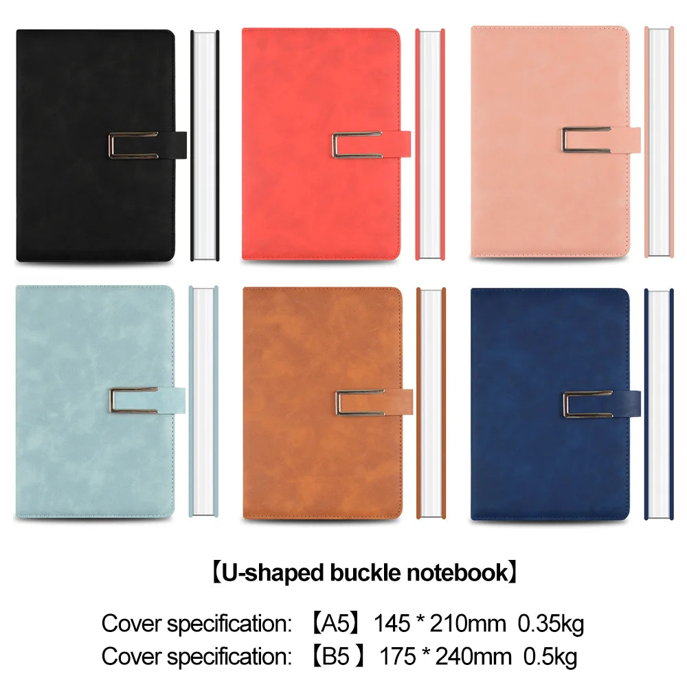 Custom A5 Leather Notebook with Logo | 100 Pcs MOQ Thread-Sewn PU Journal