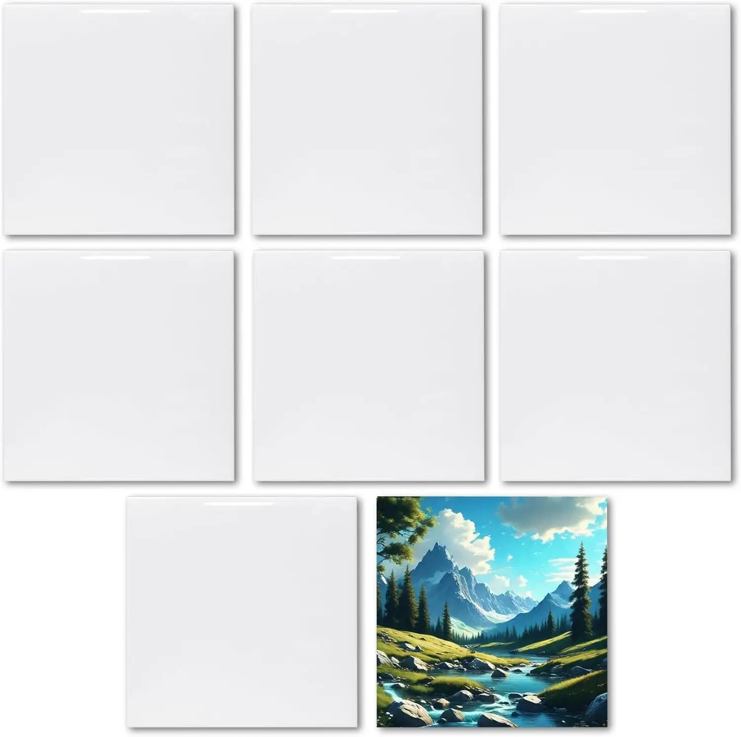 Custom Ceramic Sublimation Tiles 4.8cm | MOQ 10 Pieces
