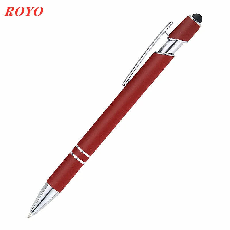 Custom Metal Stylus Pen with Logo | 2-in-1 Ballpoint MOQ 100