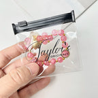 Custom Transparent PVC Cosmetic Bag | 100 MOQ Stock, Digital Print | Bulk for Beauty Brands