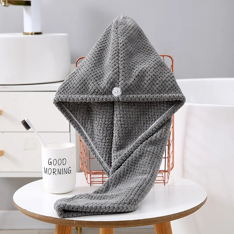Microfiber Hair Towel 25x65cm | Fast Drying Turban Wrap | Bulk Custom Logo