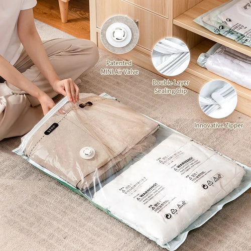 Custom Vacuum Storage Bags — PA+PE, BSCI/REACH/CE, 5,000 MOQ