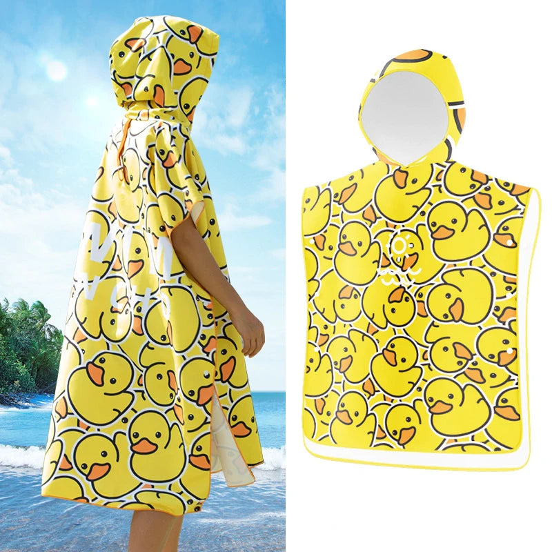 Custom Synthetic Anti-Odor Beach Changing Robe Poncho