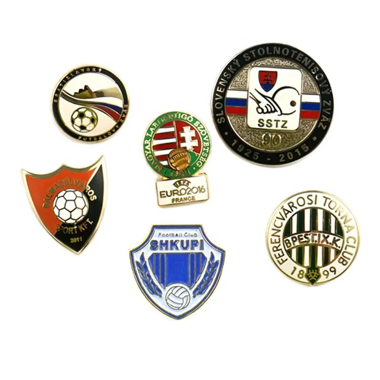 Custom Hard Enamel Lapel Pins with Logo | MOQ 50 | Gold Plated