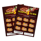 Custom Scratch Off Cards with Variable Codes | Full Color, 5,000 MOQ, ISO9001