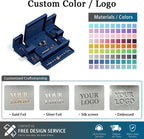 Custom PU Leather Jewelry Box with Embossing | Navy Blue | 31-Day Lead Time