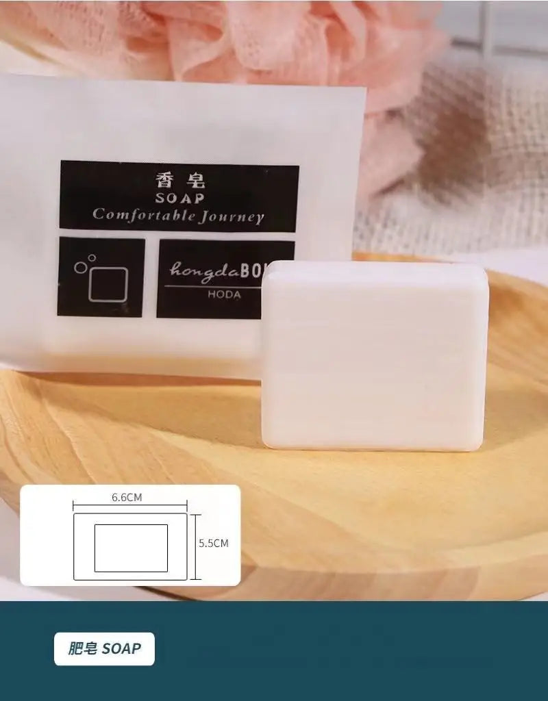 Custom Hotel Amenity Sets with Logo – 5,000 MOQ, Soap 10-30g