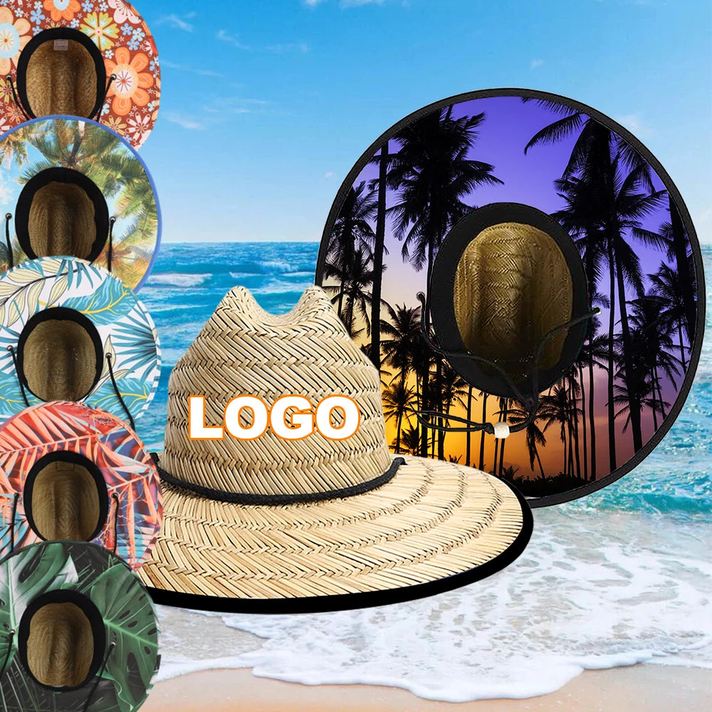 Custom Straw Lifeguard Hats with Logo | 1 MOQ BSCI Certified