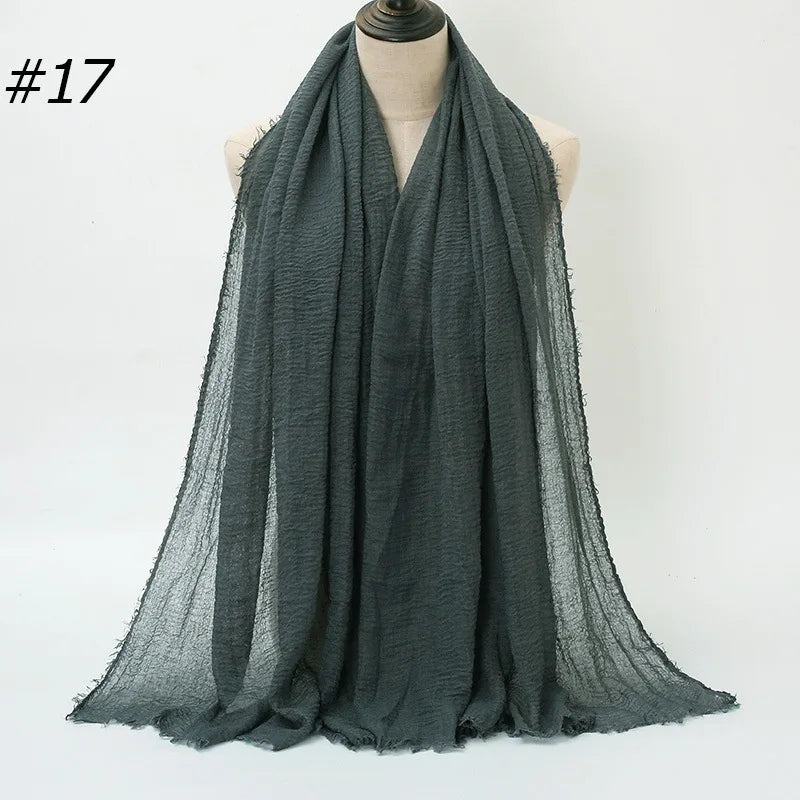 Wholesale Polyester Scarves: 105 Colors, 10-Day Lead, 90x180cm | Spring/Summer Women's Fashion