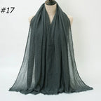 Wholesale Polyester Scarves: 105 Colors, 10-Day Lead, 90x180cm | Spring/Summer Women's Fashion