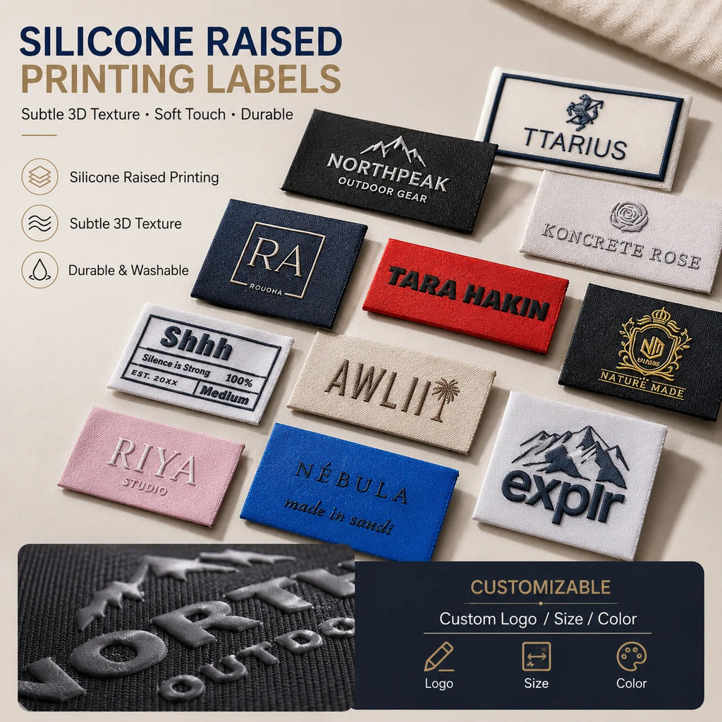 End Fold Woven Garment Labels | OEKO-TEX, BSCI, GRS Certified | 100 MOQ | Custom Logo