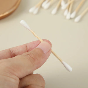 Private Label Cotton Bud 300pcs | 10,000 Boxes MOQ Bamboo Stick Eco