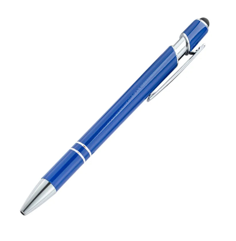 Custom Metal Stylus Pen with Logo | 2-in-1 Ballpoint MOQ 100