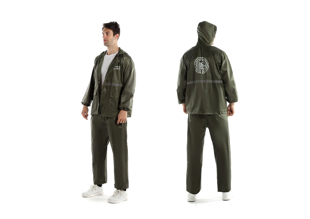 Custom Rainsuit with Pants 170T Polyester PVC | Waterproof Outdoor Rainwear for Camping & Tours | Bulk Wholesale