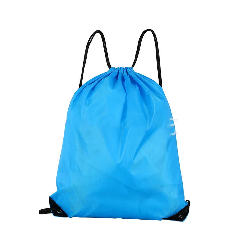 Custom Microfiber Synthetic Leather Drawstring Bag: Waterproof, Thermal Print Logo, MOQ 50 for Gym & Camping