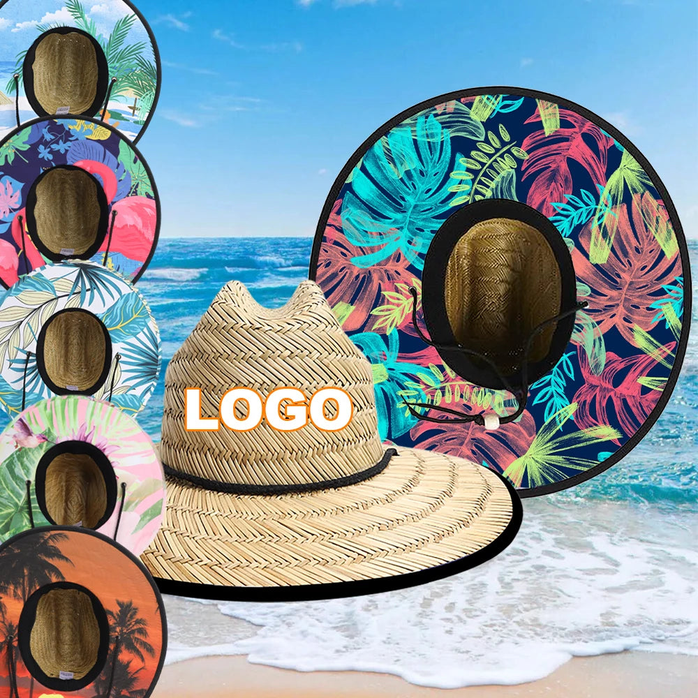 Custom Straw Lifeguard Hats with Logo | 1 MOQ BSCI Certified