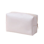 Custom logo Minimalist PU Makeup Pouch for Travel and Daily Toiletry Storage