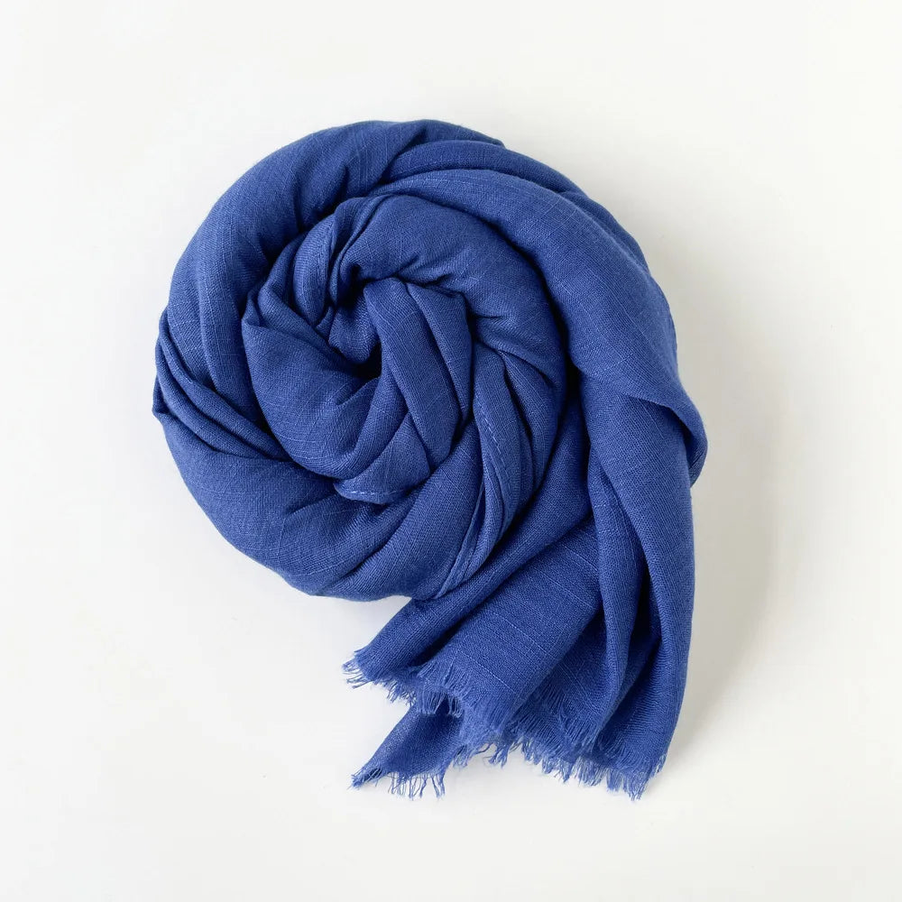 Custom Bamboo Knot Cotton Scarves 180x80cm | 18 Colors | Bulk Boutique Scarves