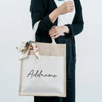Custom Jute Tote Bag with Logo | 50 MOQ | Eco-Friendly