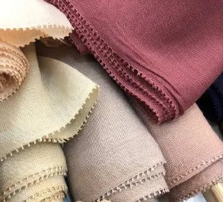 Custom Cotton Hijab | Eyelash Edge Shawl | MOQ 20