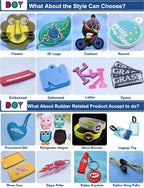 Custom 3D Embossed PVC Patches with Logo | MOQ 100