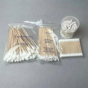 Medical-Grade Cotton Swabs CE0197 ISO13485 | Bamboo/Wood/Plastic Sticks | 15-Day Lead Time