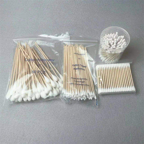 Medical-Grade Cotton Swabs CE0197 ISO13485 | Bamboo/Wood/Plastic Sticks | 15-Day Lead Time