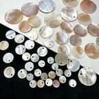 Natural Shell Pendants for Jewelry Making | Round Polished | Wholesale
