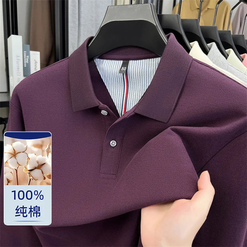 100% Cotton Pique Long Sleeve Shirt | Breathable Moisture-Wicking | Custom Printing