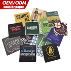 Custom 2mm Paper Coasters | Water Absorbent | Eco-Friendly | Bulk Logo