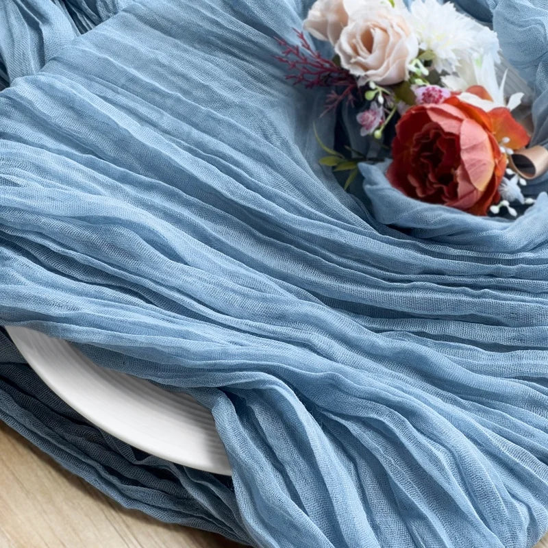 Polyester Gauze Runners | Boho Wedding | 77 Colors | MOQ 6