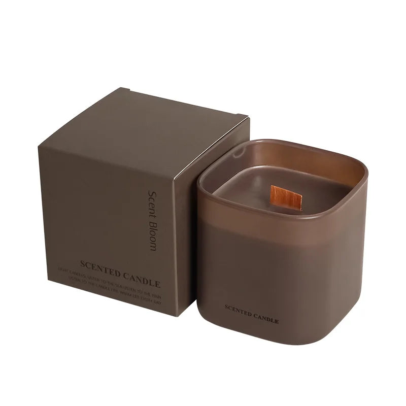 Custom Logo Woodwick Soy Wax Scented Candle | Eco MOQ 1000