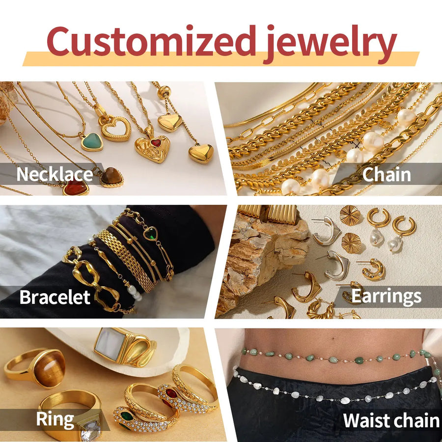 Custom 18K PVD Gold Plated Stainless Steel Necklace | MOQ 1