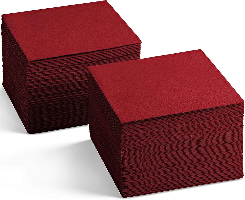 Custom Black Cocktail Napkins — FSC Certified, 500 Pcs MOQ, Wholesale
