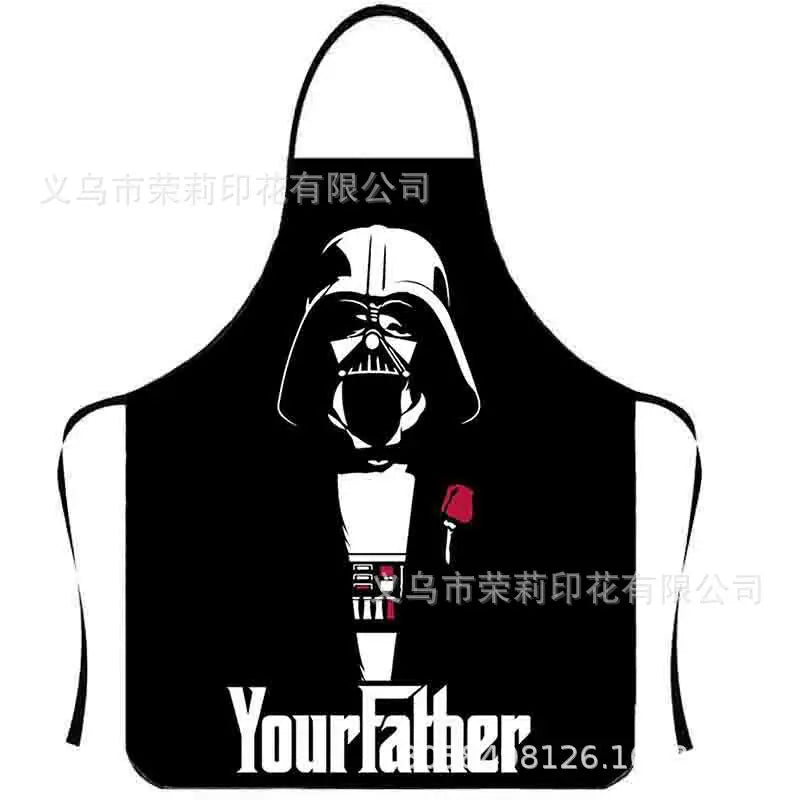 Waterproof Polyester Apron | 3D Printed Cartoon Barbecue Apron
