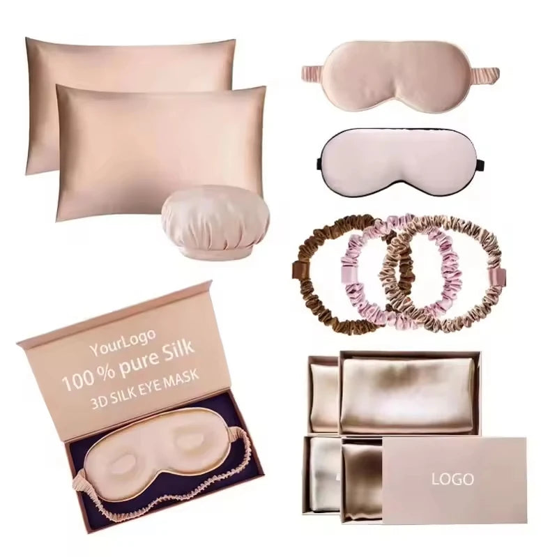 Custom 6A Grade Silk Gift Set with Logo | 2 MOQ