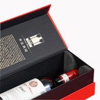 Custom Magnetic Wine Gift Box with Gold Foil | Rigid Box, 300 MOQ, FSC Certified