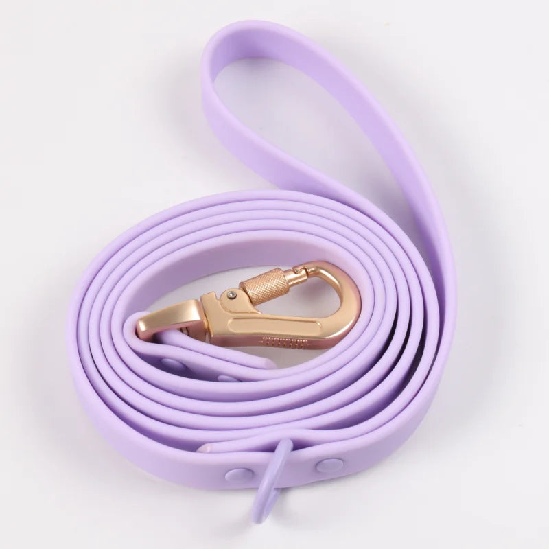 Custom PVC Dog Collar Leash with Logo | MOQ 5 Stock