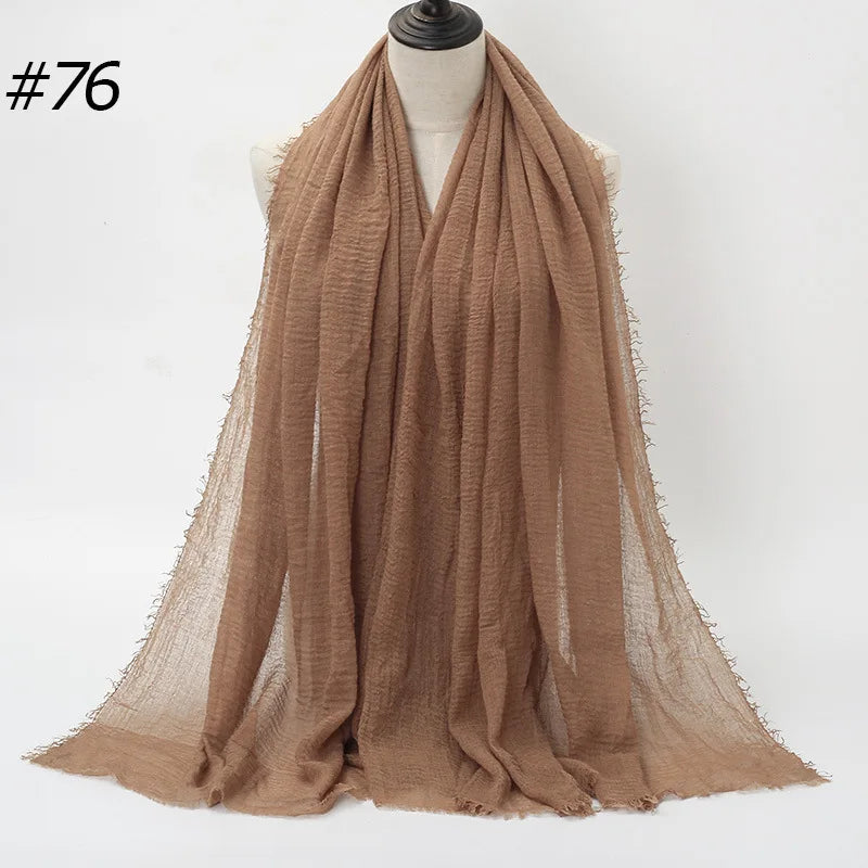 Wholesale Polyester Scarves: 105 Colors, 10-Day Lead, 90x180cm | Spring/Summer Women's Fashion