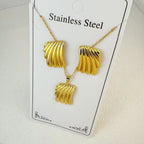 Custom 18K Gold Plated Stainless Steel Jewelry Set | MOQ 2