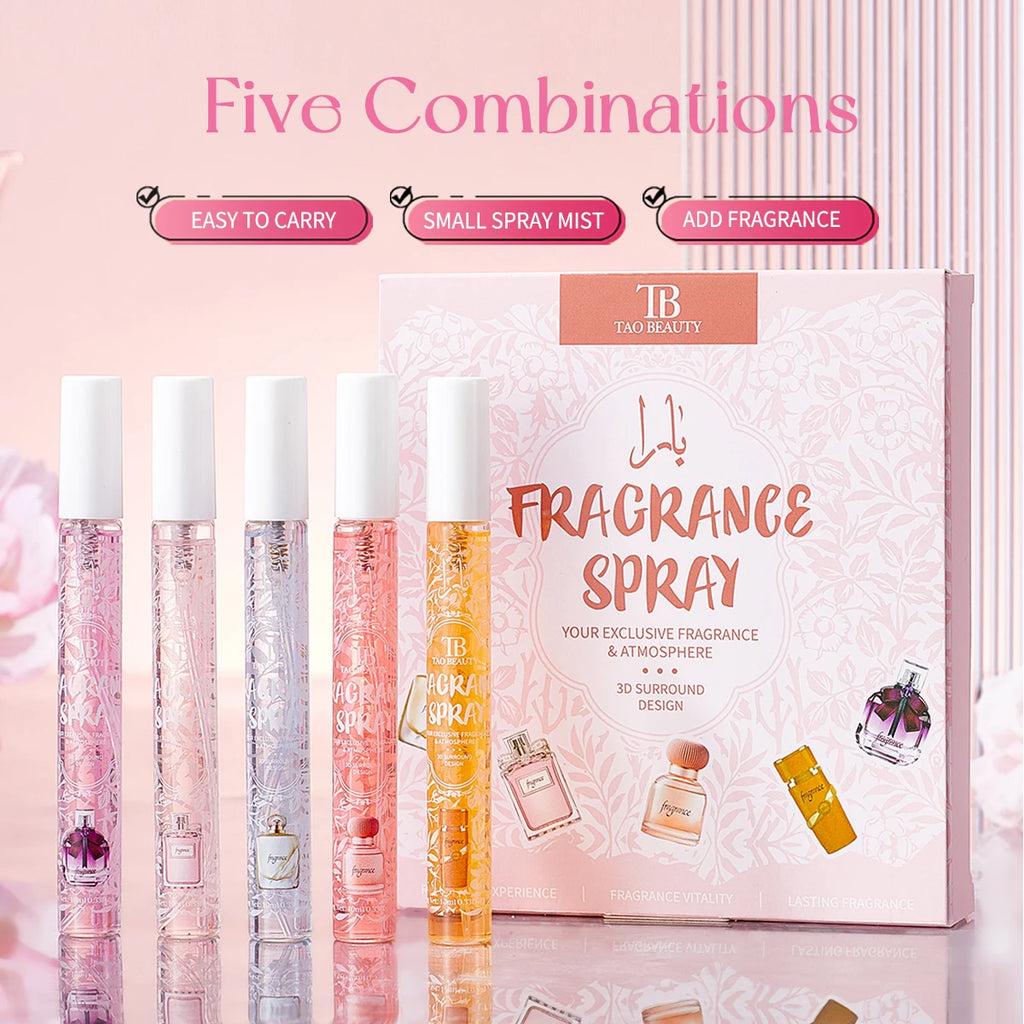 10ml Alcohol-Free Fragrance Spray Set 5pcs | Custom Gift Box