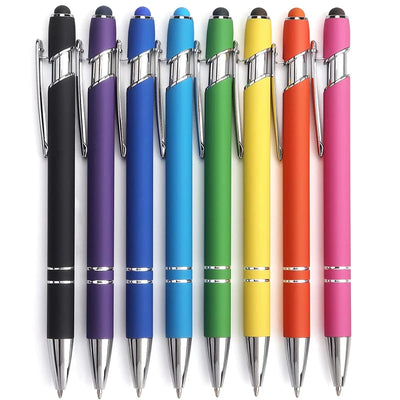Custom Metal Ballpoint Pens with Logo | 10 MOQ Laser Engraving Stylus
