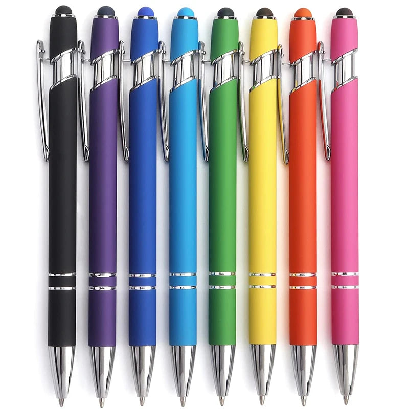 Custom Metal Ballpoint Pens with Logo | 10 MOQ Laser Engraving Stylus