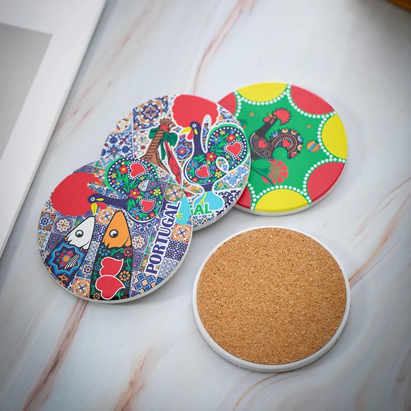 Custom Ceramic Coasters | 7mm | 300 MOQ | 31-Day Lead