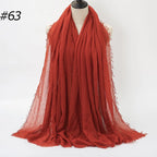 Wholesale Polyester Scarves: 105 Colors, 10-Day Lead, 90x180cm | Spring/Summer Women's Fashion