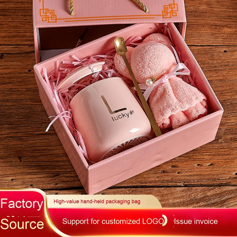 Custom Ceramic Mugs: 40 MOQ, 7-Day Lead, BPA-Free | 301-400ml Drinkware with Lid & Gift Box