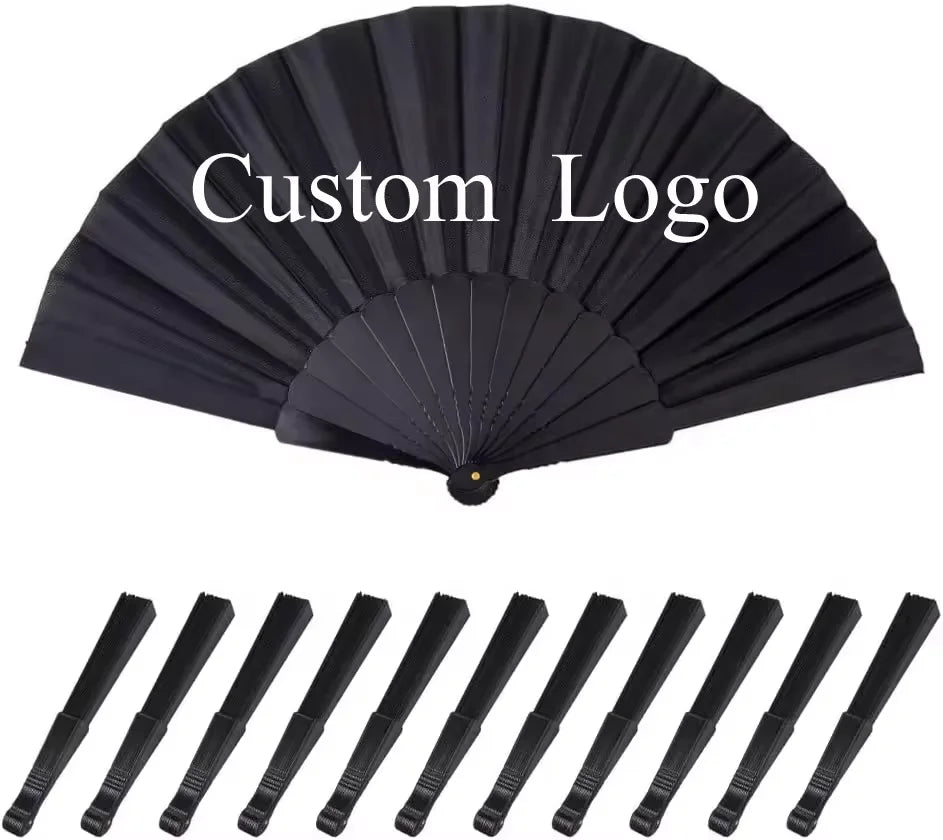 Custom Printed Hand Fans with Logo – 100 MOQ, 7-12 Day Lead